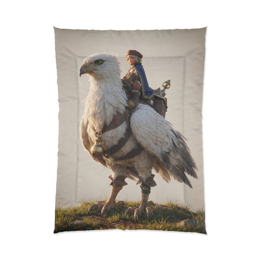 Skyborne Rider Comforter – Dawn’s Whisper on Feathers