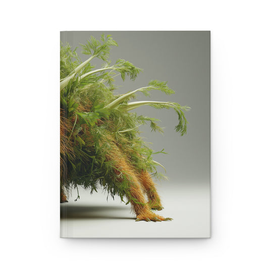 Fennel Fury Hardcover Journal Matte – Whimsical Herb Monster Sketchbook