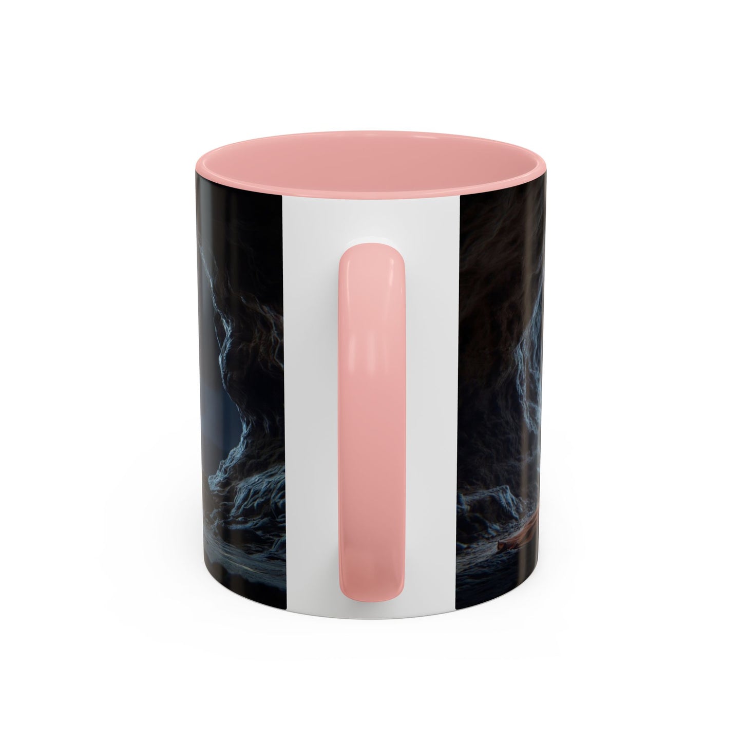 Moonlit Monk Meditation Mug – Serene Nightwatcher in Cave
