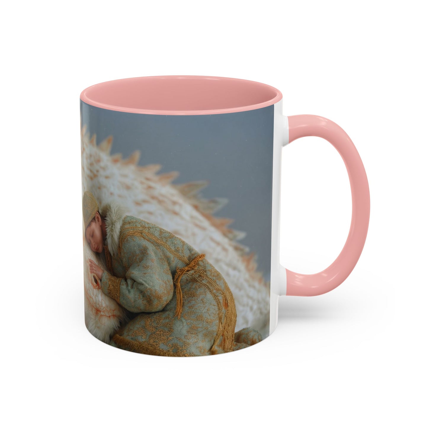 Sleeping Dragon Accent Coffee Mug (11, 15oz) – Frosty Snowdrift Lullaby