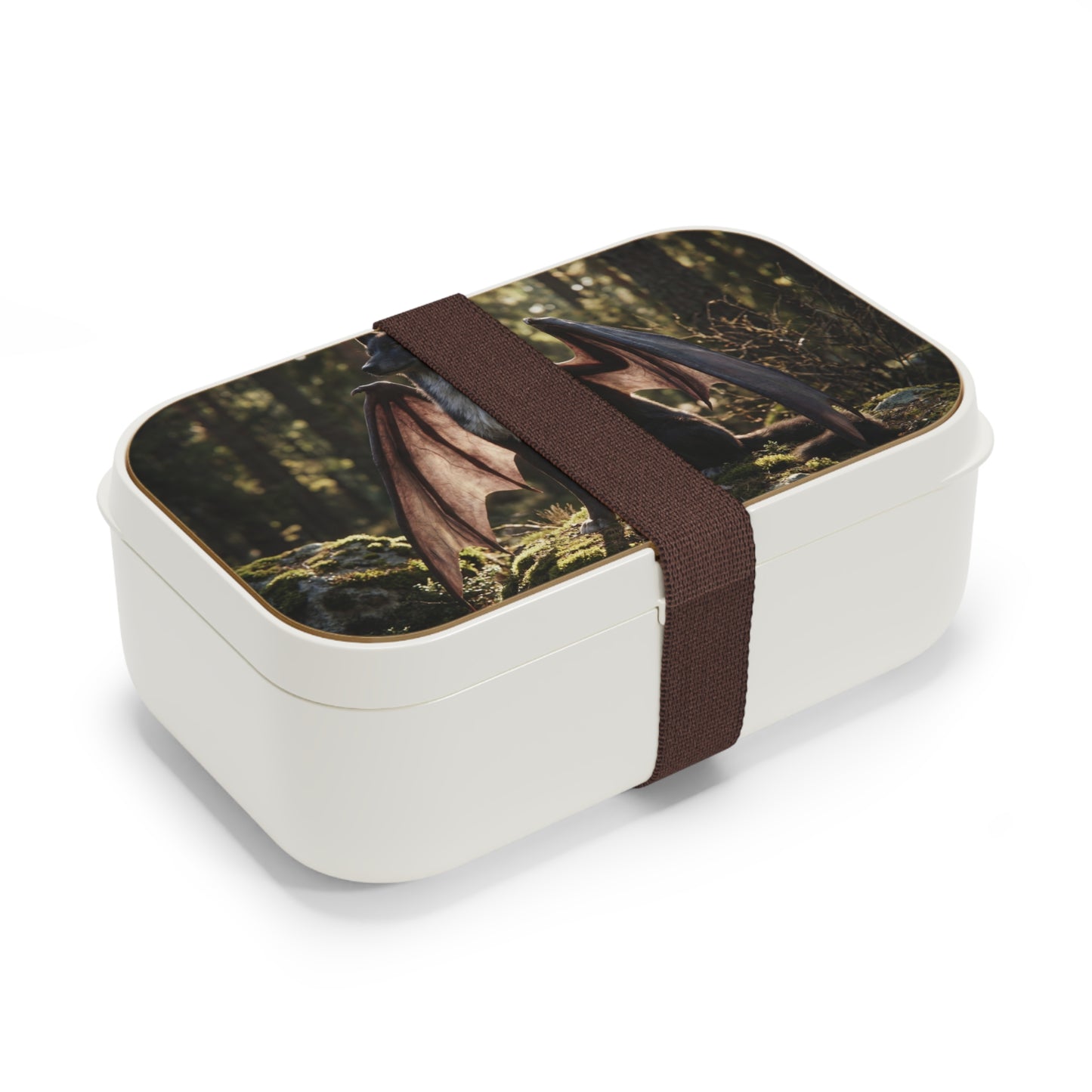 Winged Wolf Forest Bento Lunch Box – Sunlit Sentinel of the Ancient Grove
