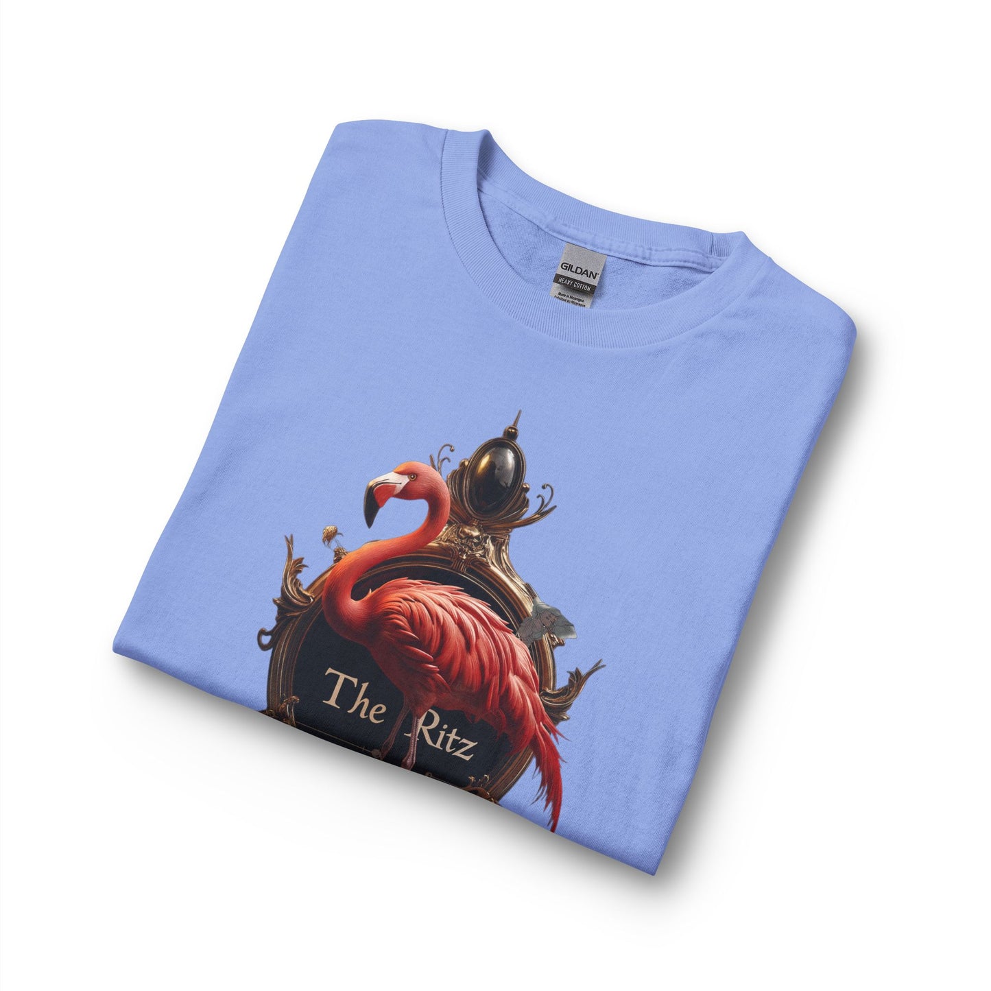 Royal Flamingo Gilded Frame Tee – The Ritz Velvet Elegance