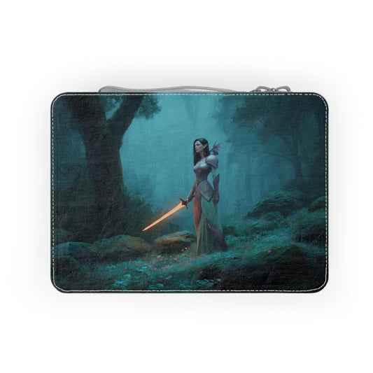 Elf Sentinel Forest Paper Lunch Bag – Glowing Blade Guardian