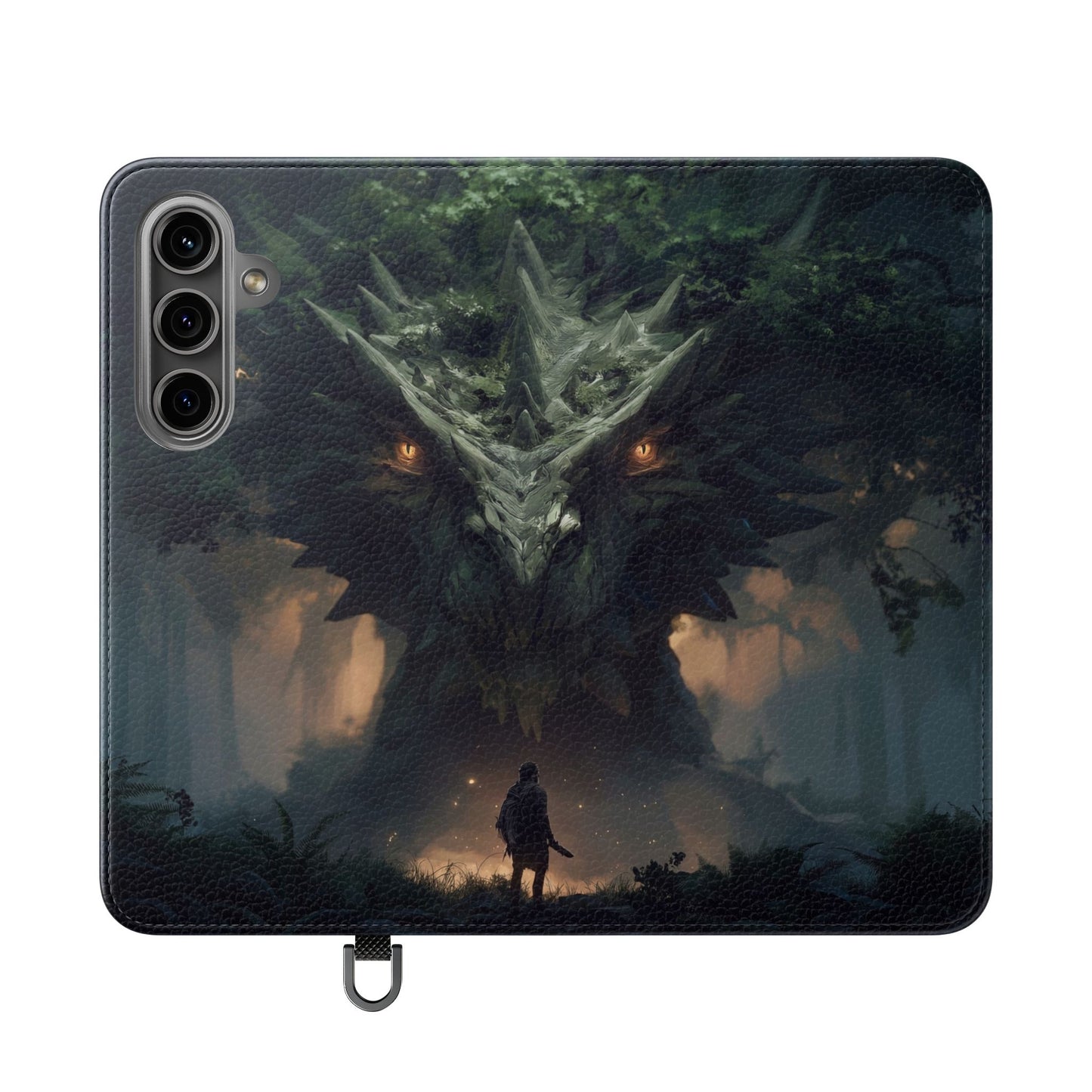 Guardian Beast Flip Cases – Moss-Clad Titan Facing the Wanderer