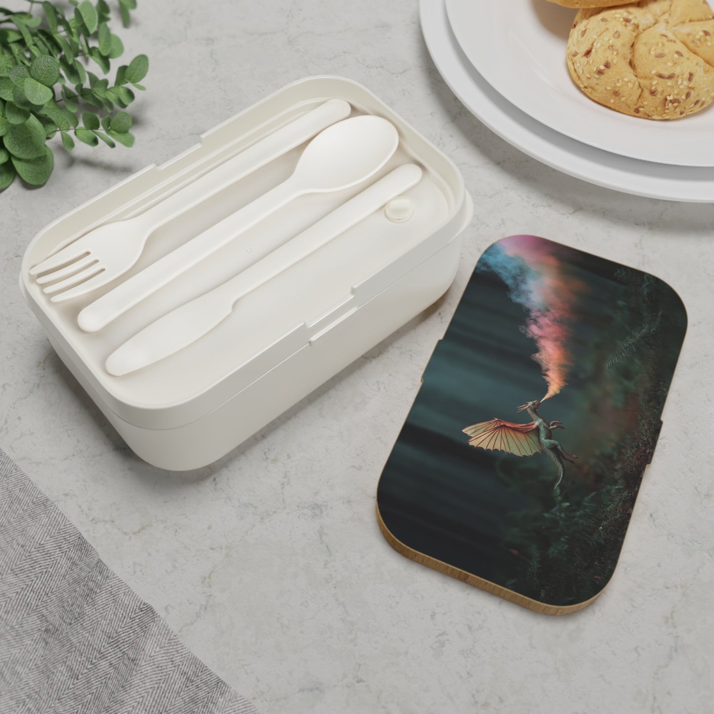 Chromatic Dragon Bento Lunch Box – Forest Fireworks in a Pocket