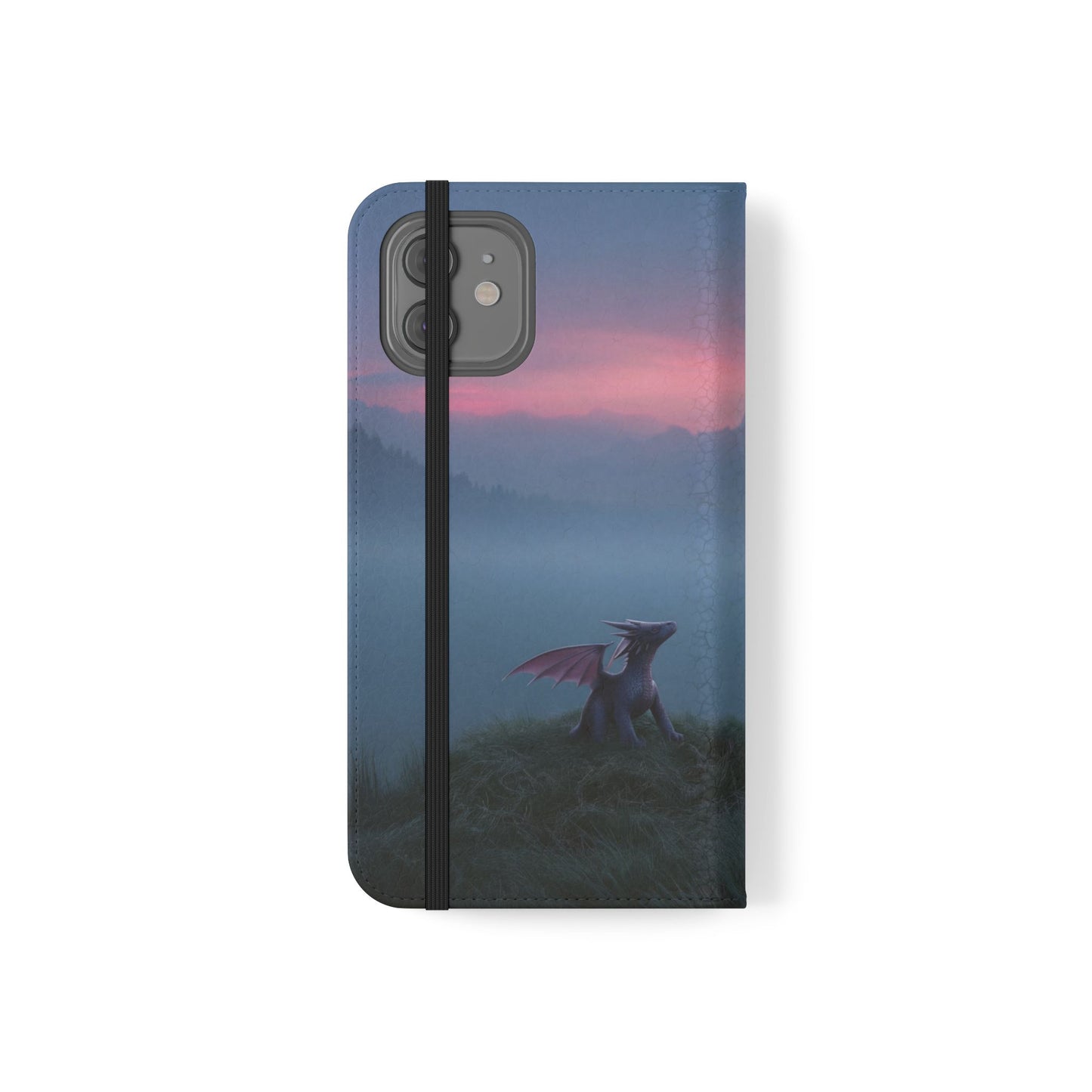 Silent Guardian Flip Cases – Misty Dawn Warrior and Dragon Companion