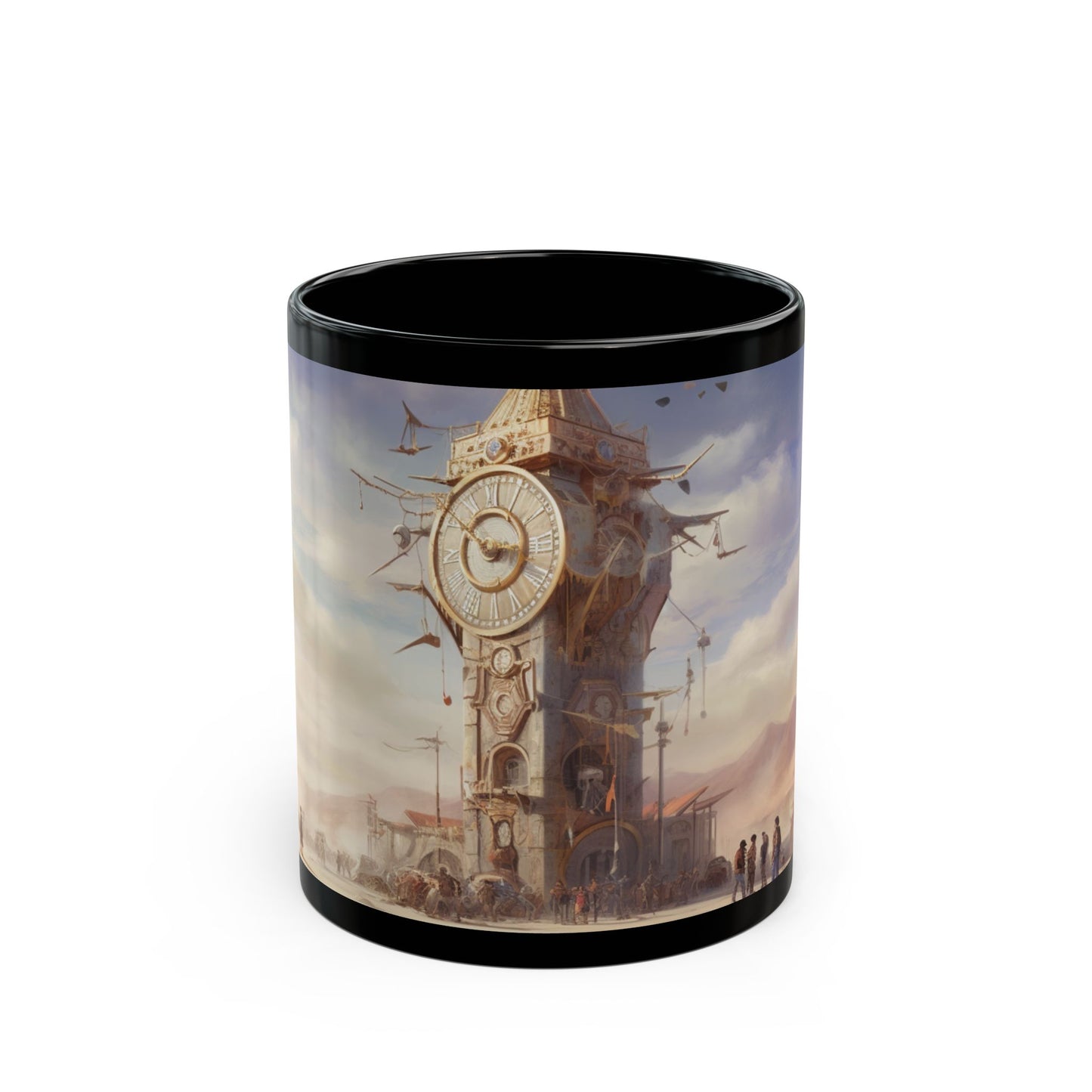 Steampunk Skybound Clock Mug