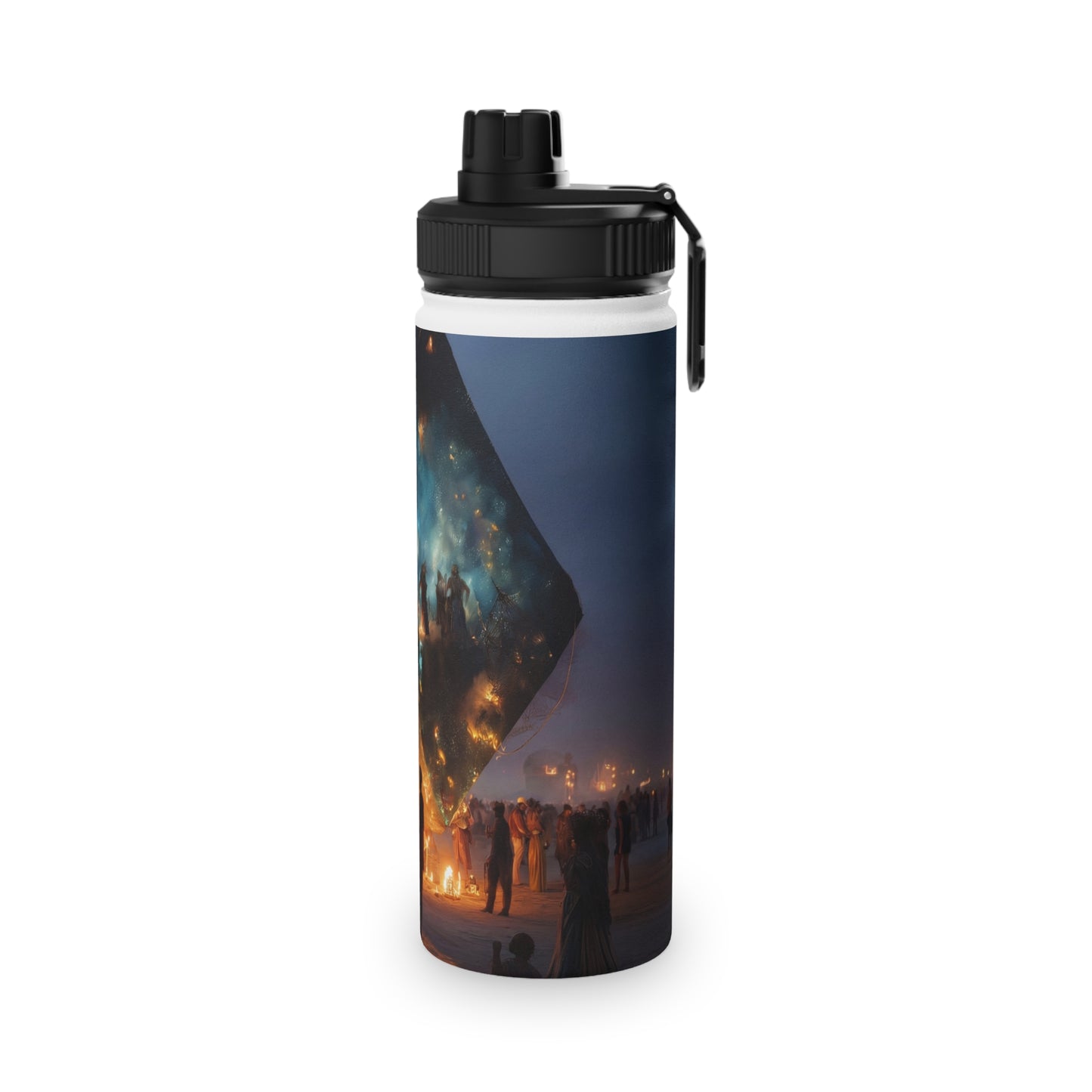 Celestial Cube Water Bottle – Portal to a Starlit Ceremony
