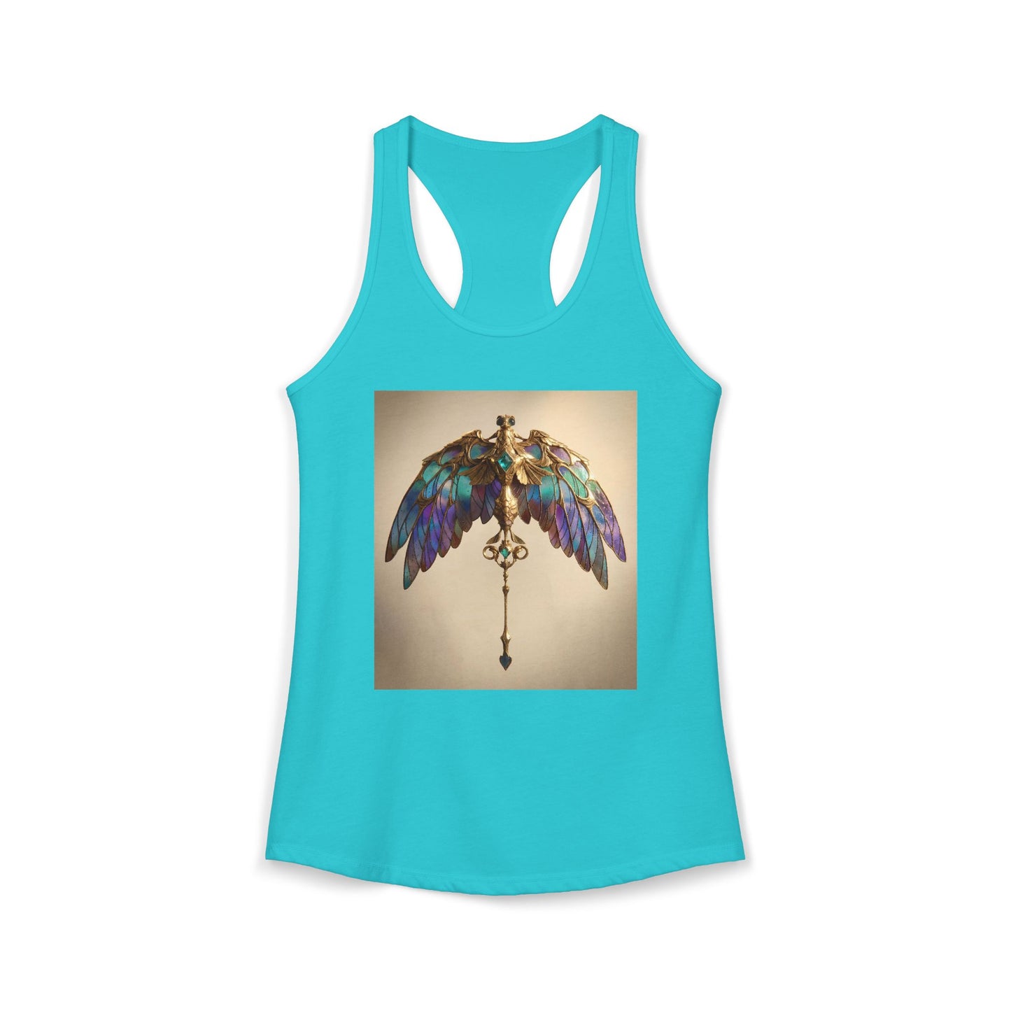 Stained Glass Griffin Racerback Tank – Opal Winged Guardian Artwear