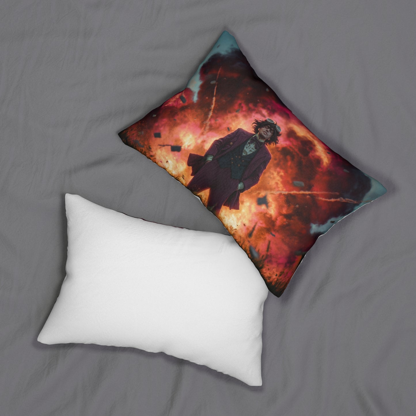 Explosive Goggles Lumbar Pillow – Crimson Sky Connoisseur