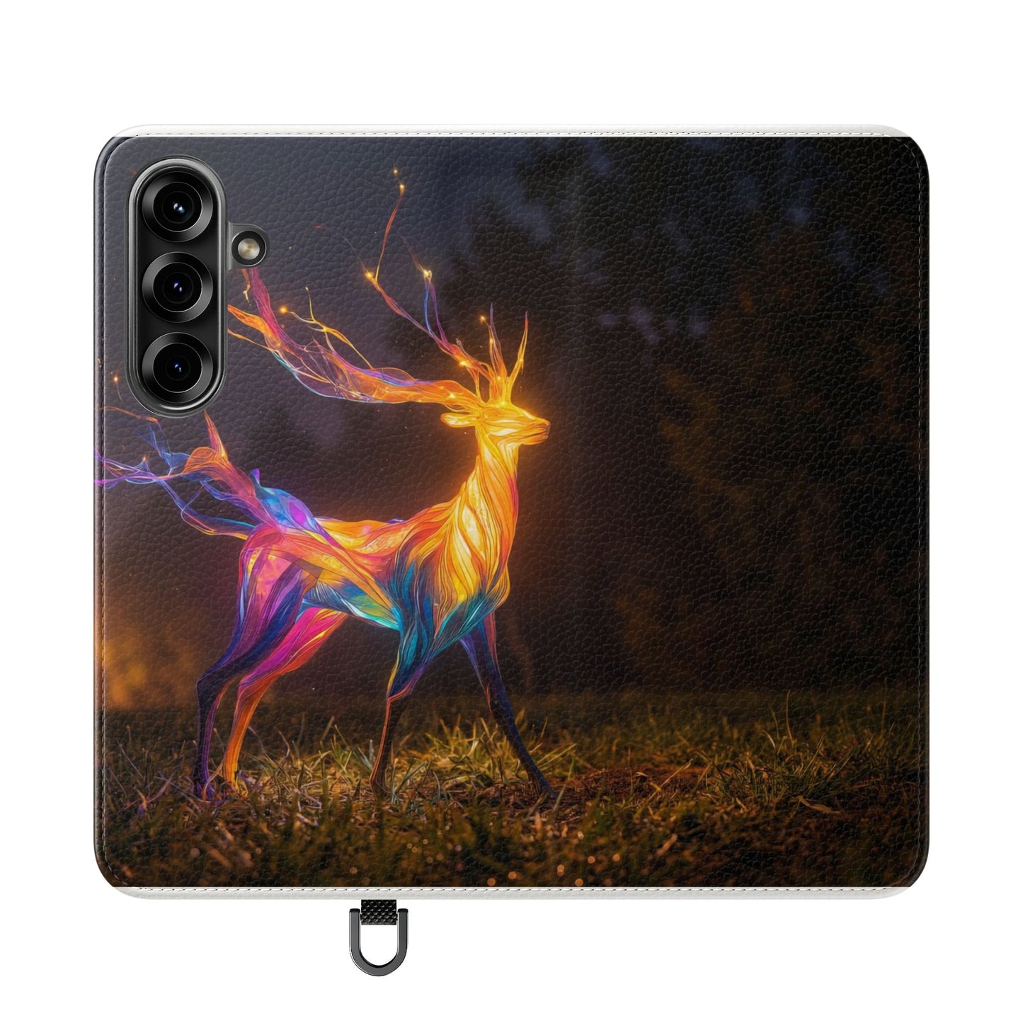 Ethereal Deer Flip Cases – Luminous Spirit Portrait