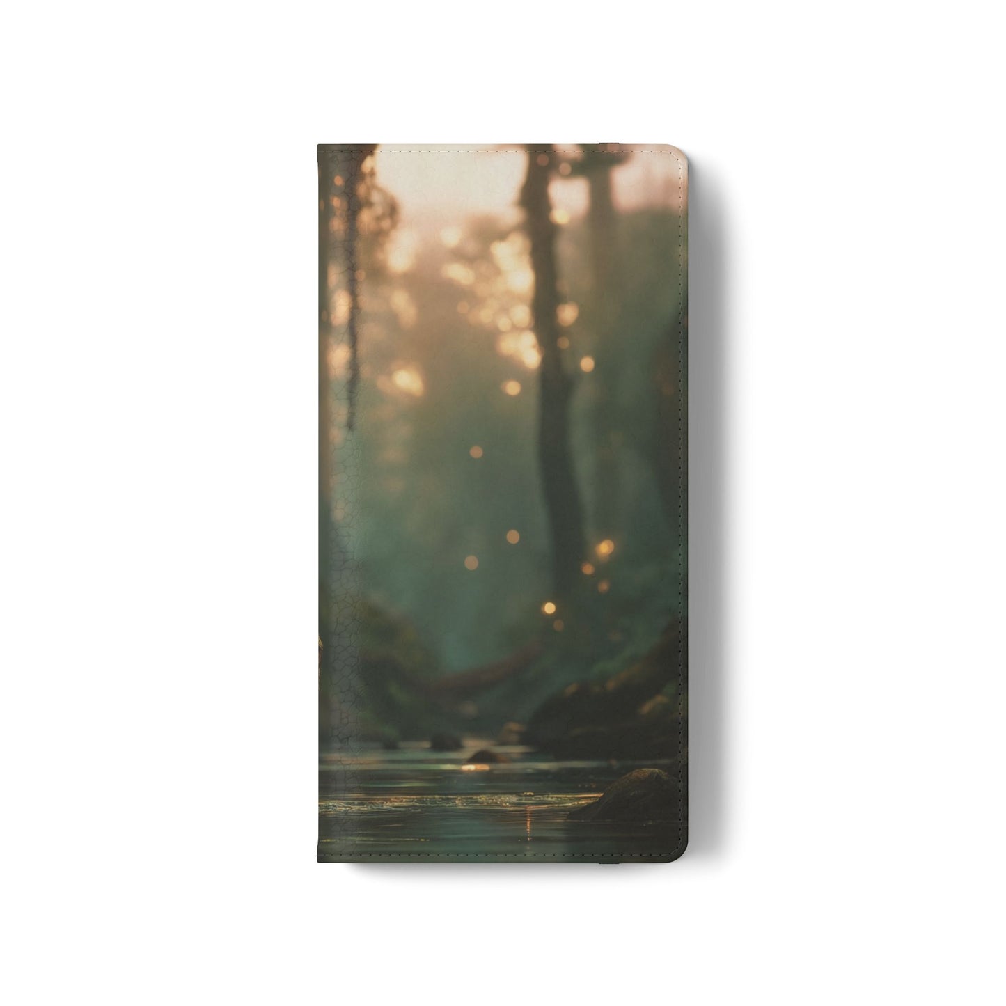 Mossy Bank Fairy Flip Cases – Golden Hour Sentinel Portrait