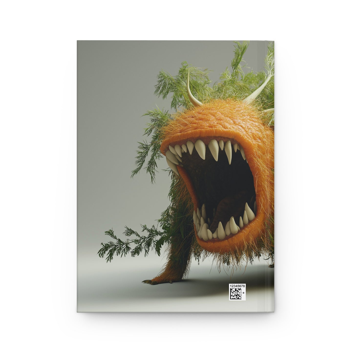 Fennel Fury Hardcover Journal Matte – Whimsical Herb Monster Sketchbook