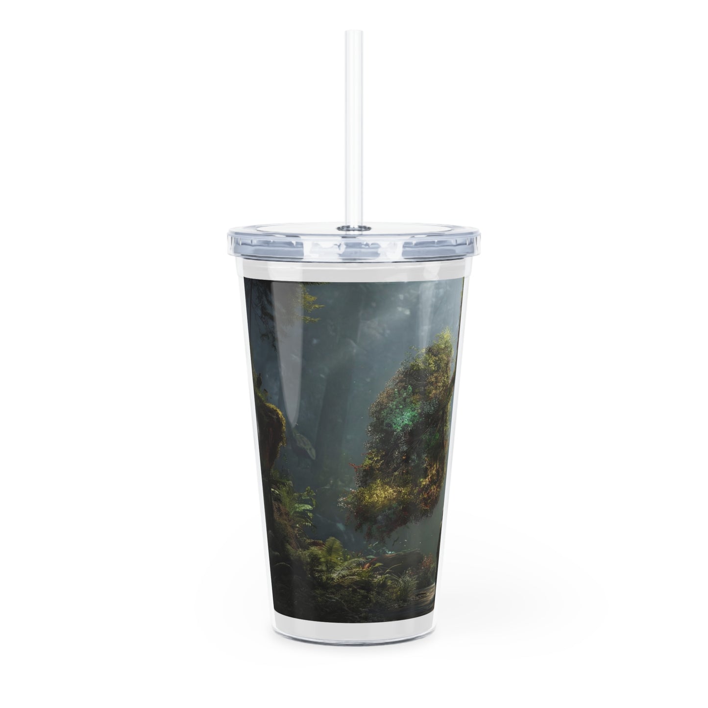 Lungs of the Wild Plastic Tumbler with Straw – Breath of the Ancient Grove