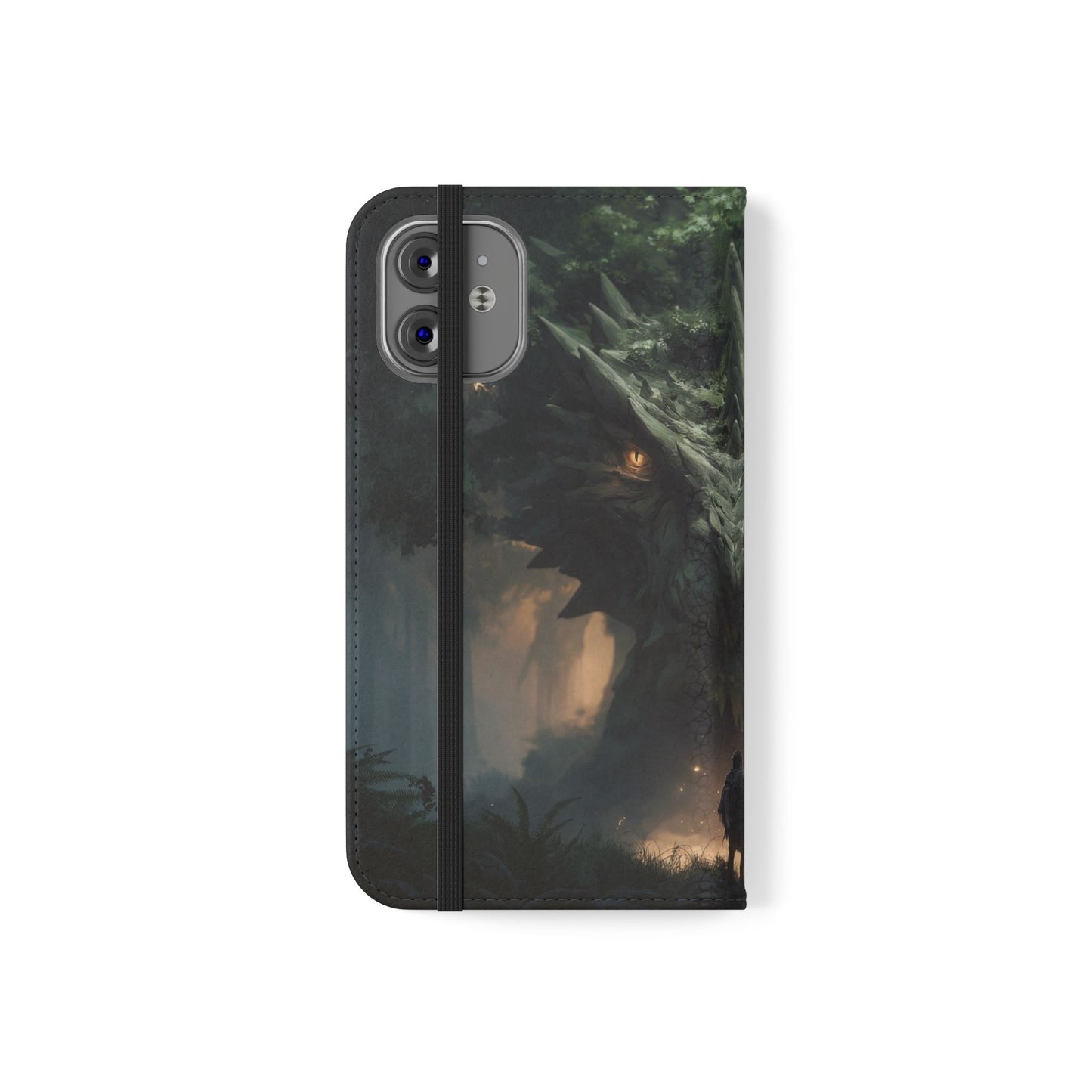 Guardian Beast Flip Cases – Moss-Clad Titan Facing the Wanderer