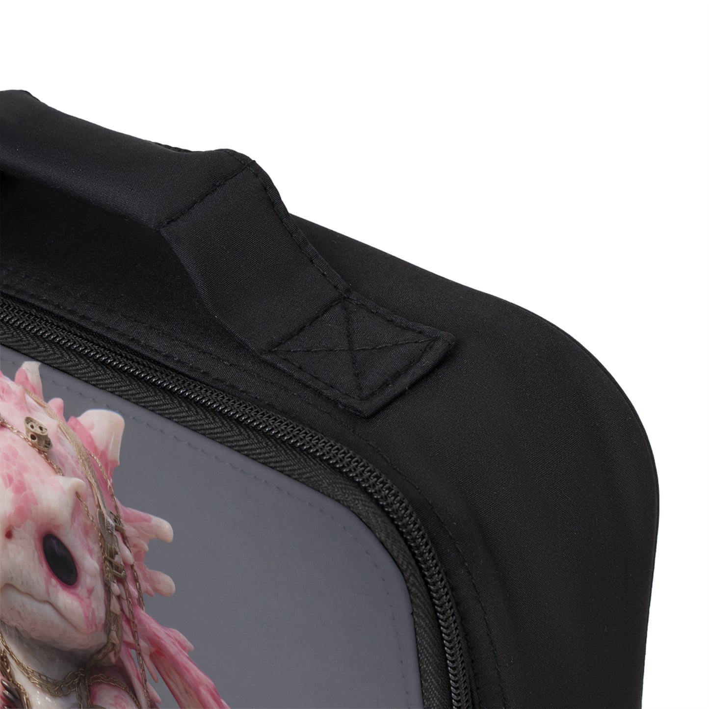 Pink Dragonling Lunch Bag – Tiny Guardian with Gold Chains