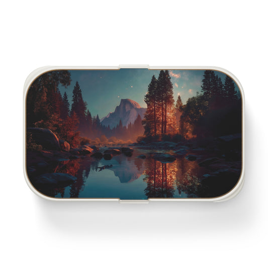Celestial Reflection Bento Lunch Box – Half Dome’s Twilight Mirror