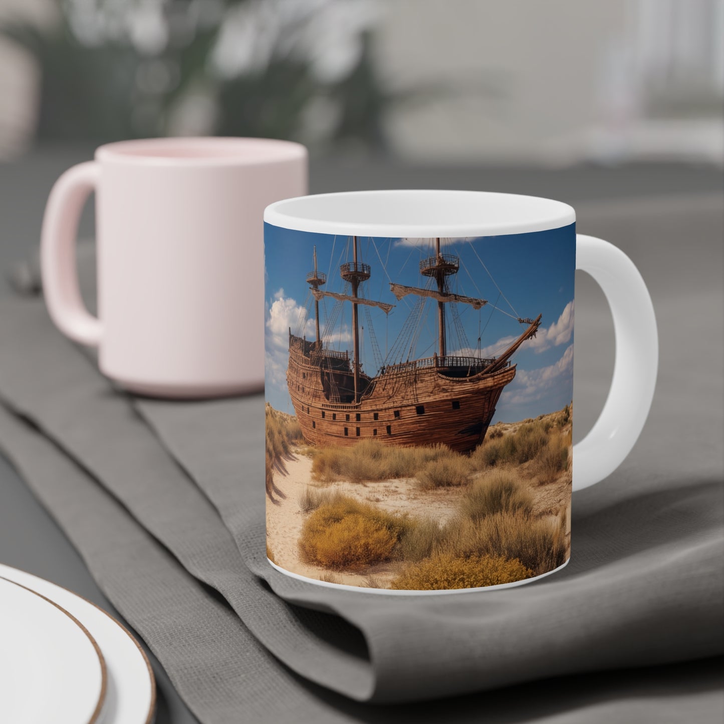 Abandoned Galleon Ceramic Mugs (11oz\15oz\20oz) – Deserted Shipwreck Dreamscape