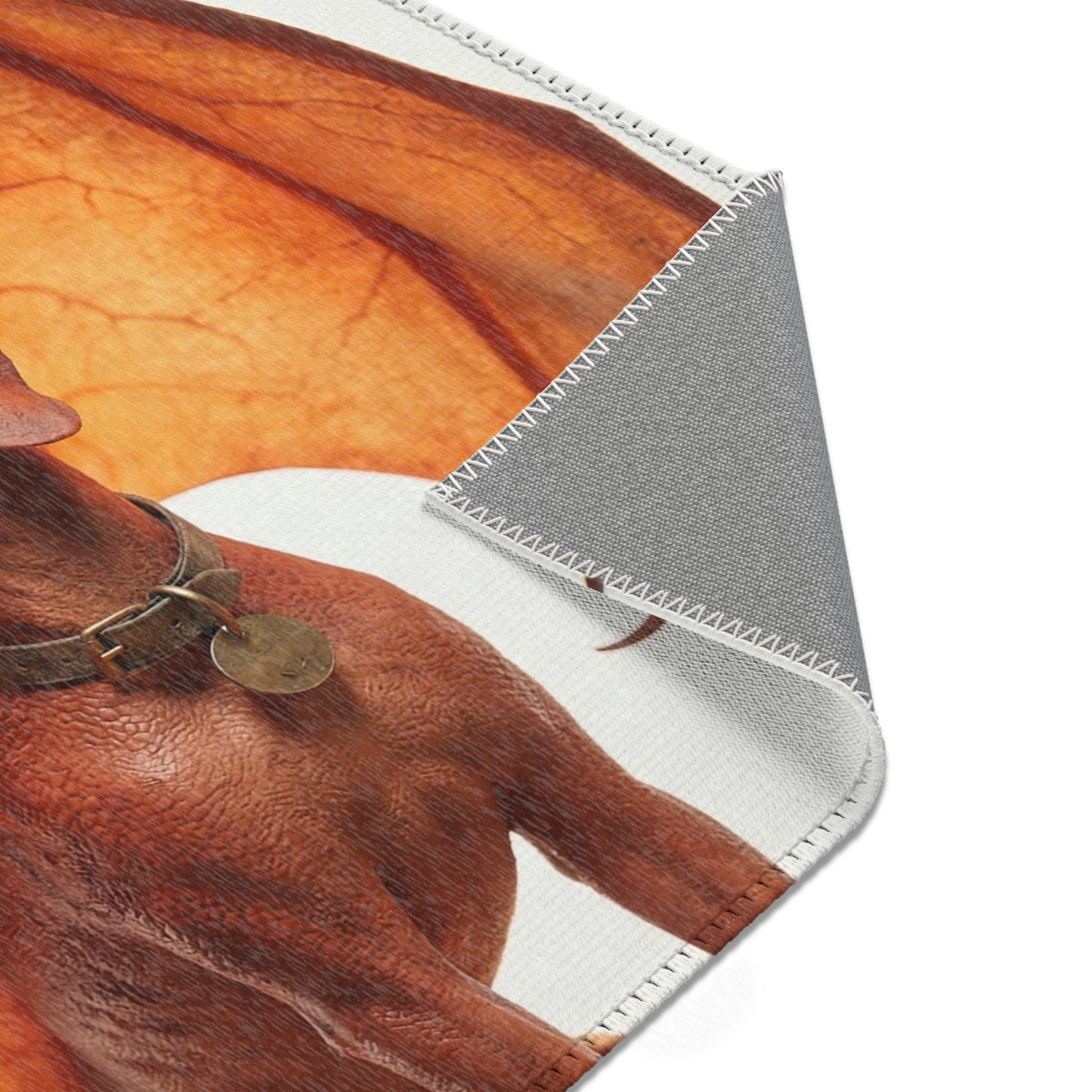 Winged Hound Area Rug – Amber Glow Guardian