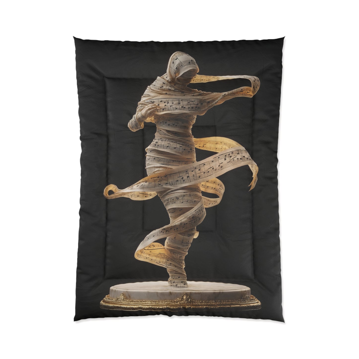 Music-Weaving Dancer Comforter – Golden Score Whirlwind Dreamscape