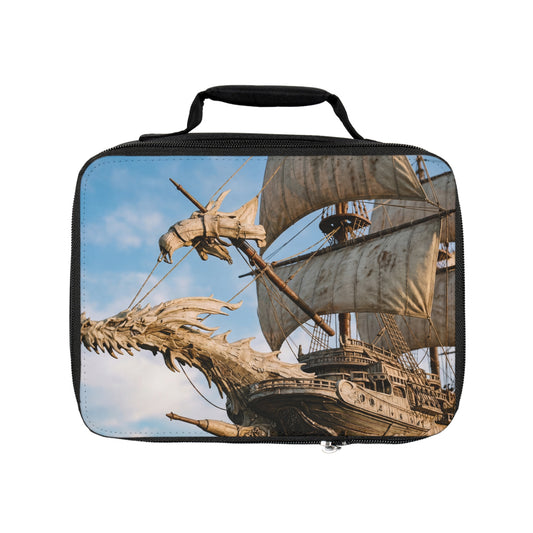 Dragon-Headed Galleon Lunch Bag – Sunlit Seascape Adventure