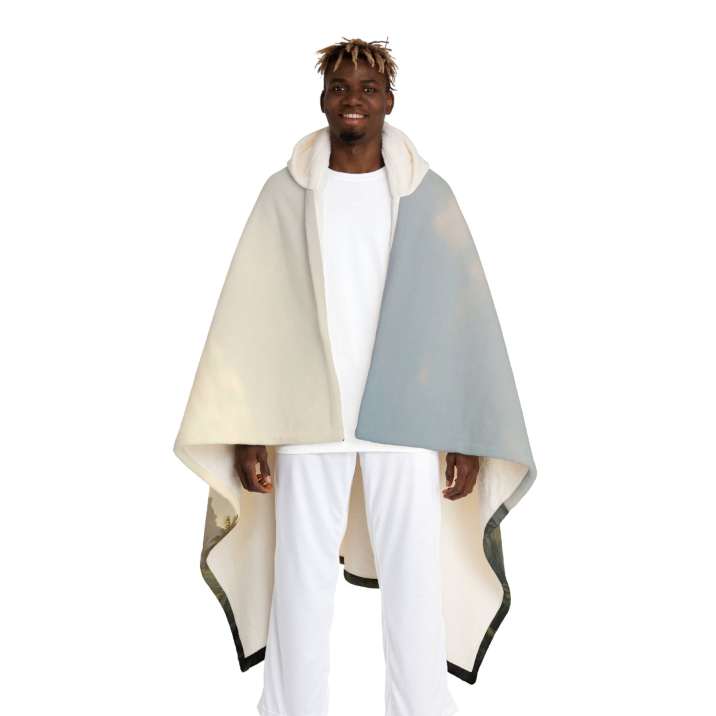 Turtle-Castle Guardian Blanket – Sunlit Jungle Sanctuary