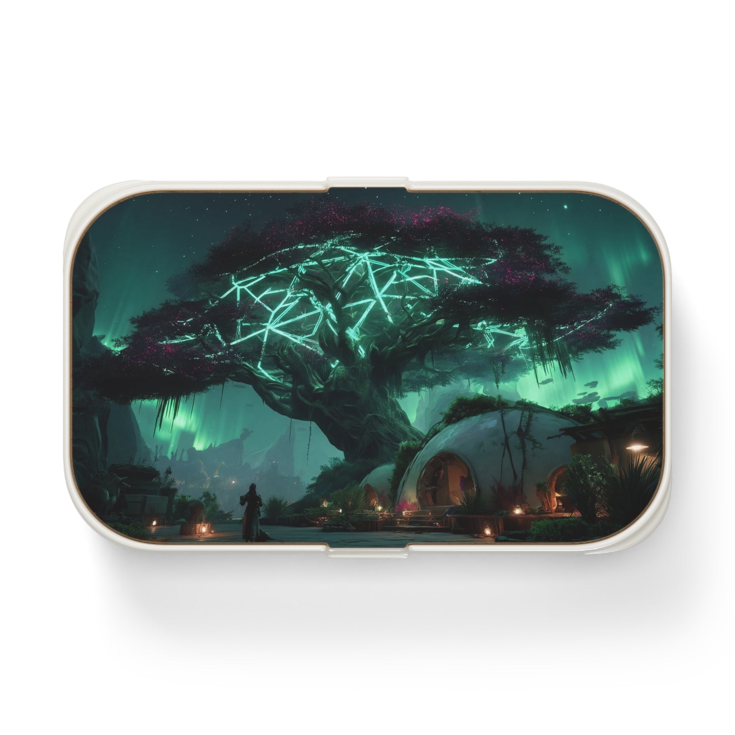 Celestial Tree Bento Lunch Box – Glow-Weaved Night Sanctuary