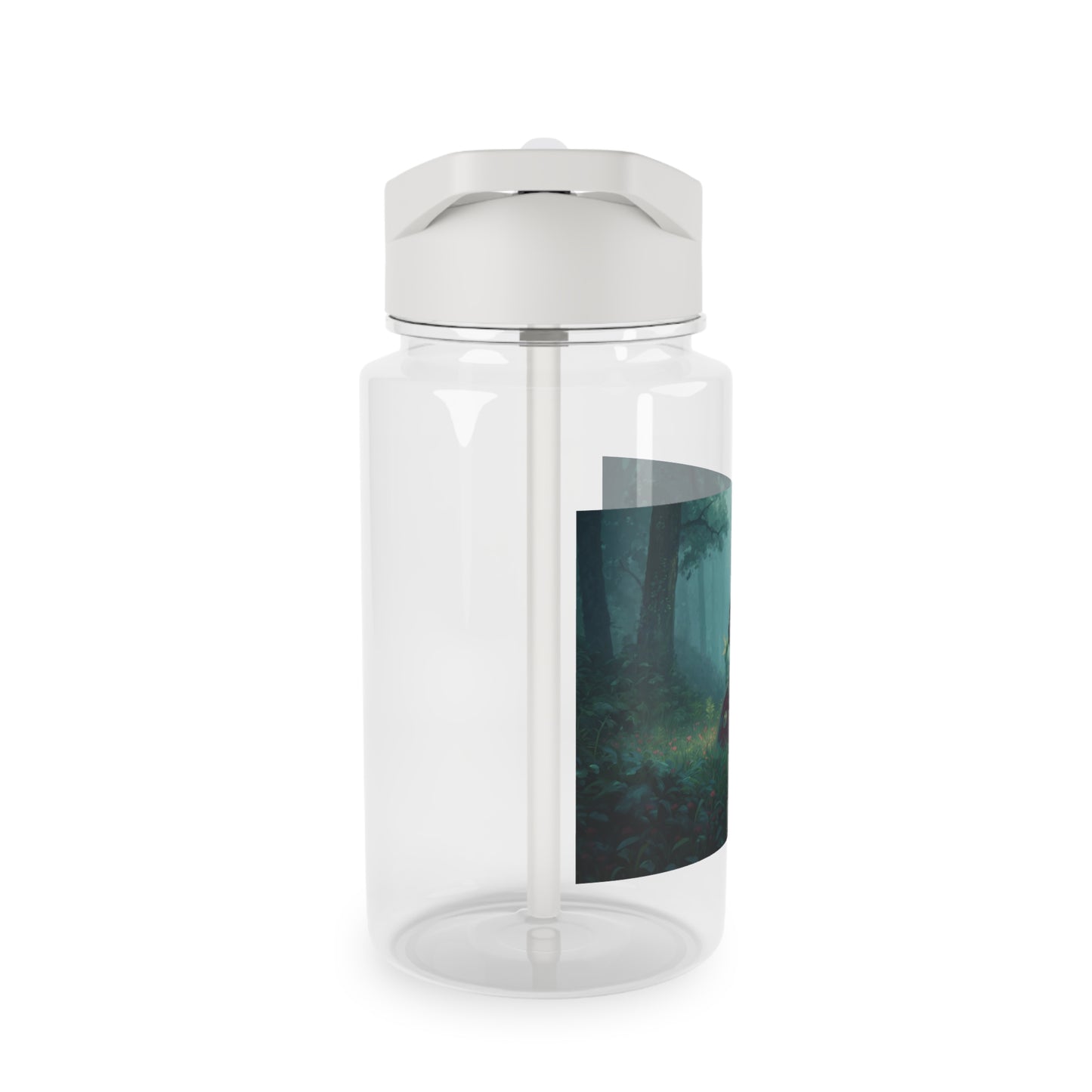 Forest Guardian Sentinel Tritan Water Bottle – Emerald Knight at Rest
