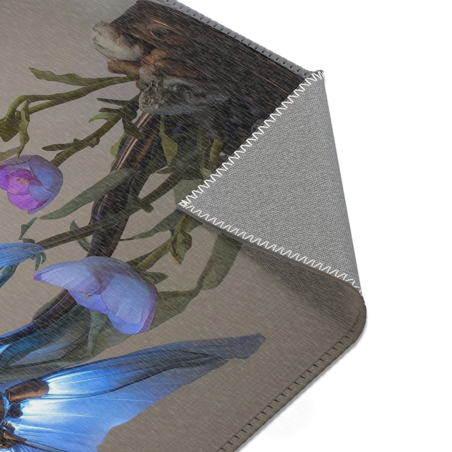 Steampunk Goldfish Area Rug – Glowing Mechanized Aquatic Dreamscape