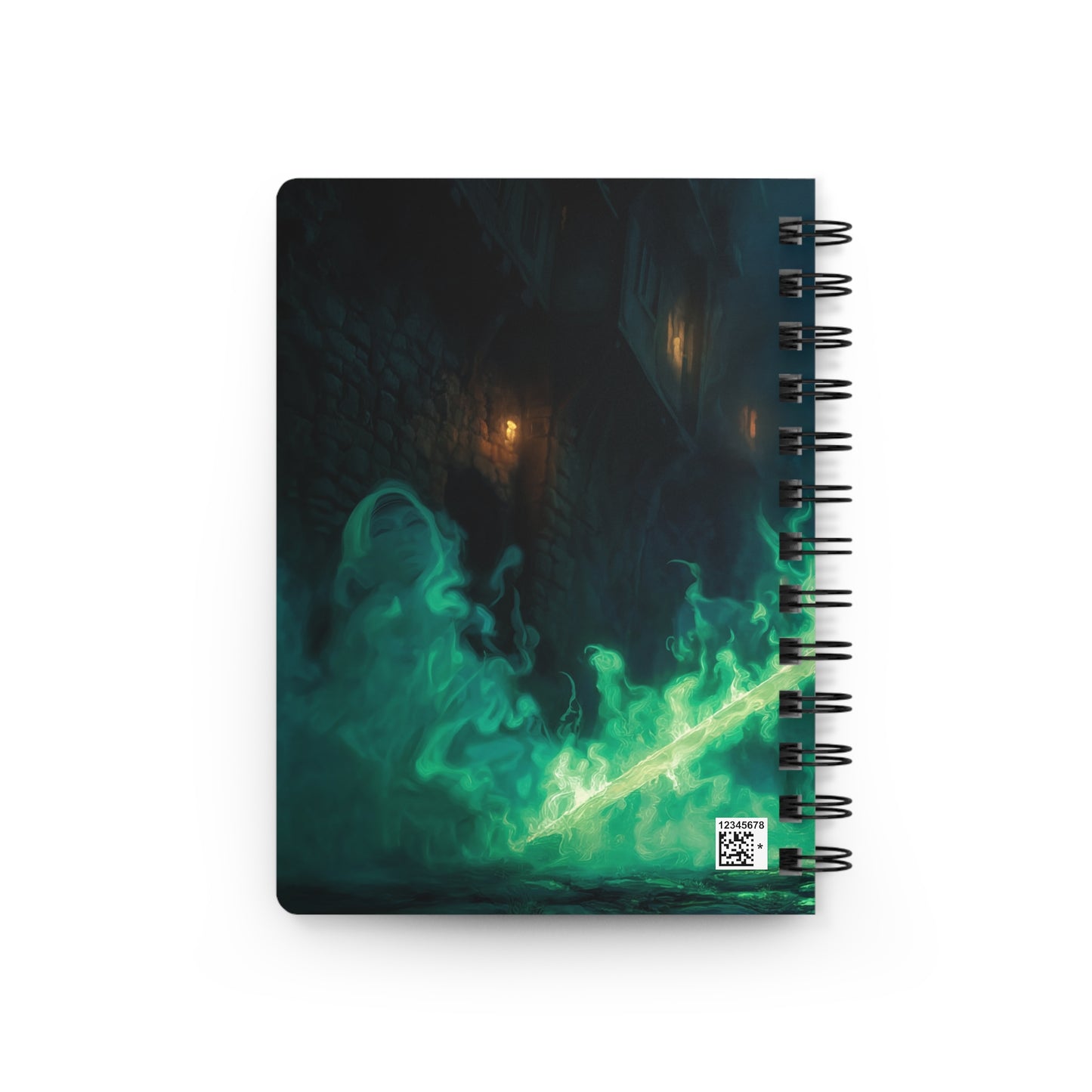 Goggles-Wielding Apprentice Journal – Emerald Flame Street Scene