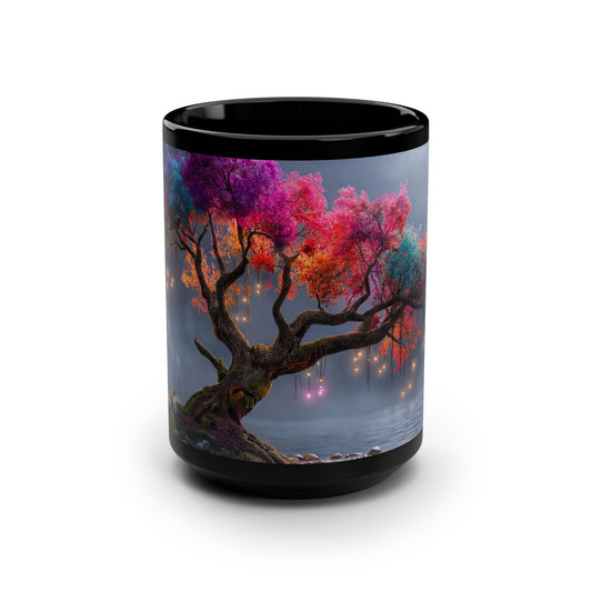 Prism-Leaf Tree Mug, 15oz – Rainbow Canopy Nightlight