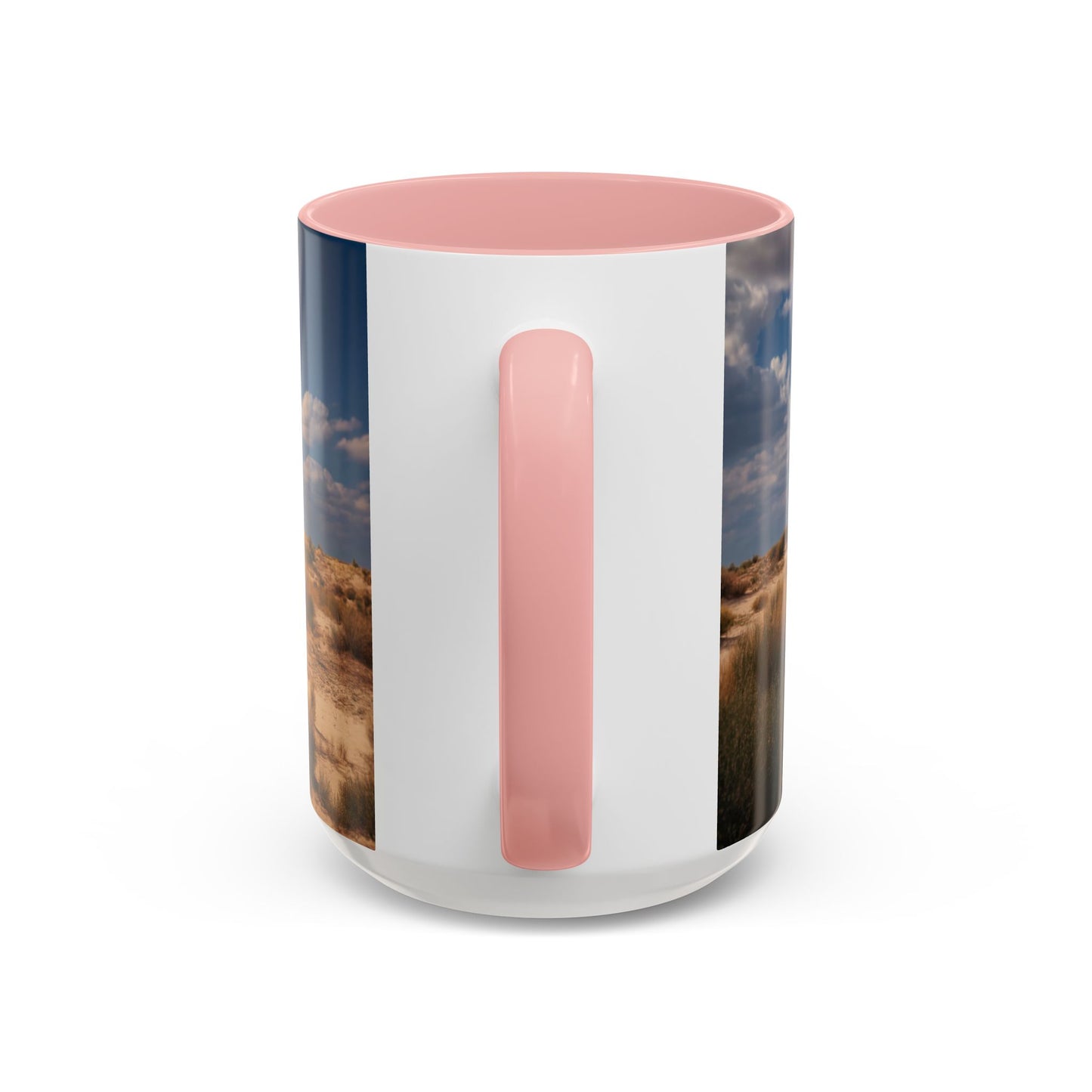 Desert Shipwreck Accent Coffee Mug (11, 15oz) – Golden Sandscape Voyage
