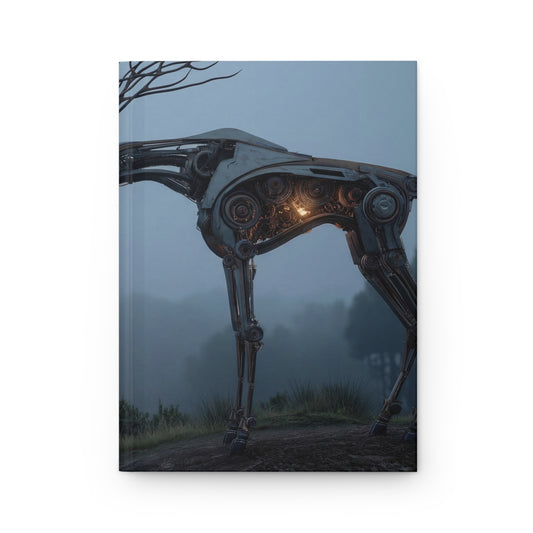 Mechanical Stag Hardcover Journal Matte – Dawn’s Silent Sentinel