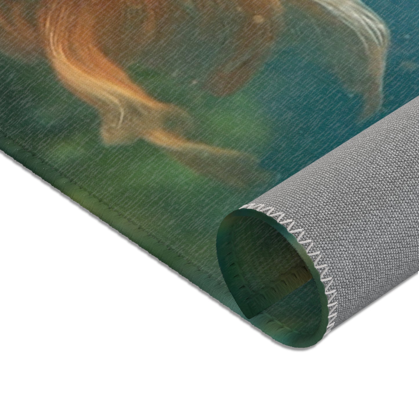 Golden Comet School Rug – Liquid Light Beneath the Water