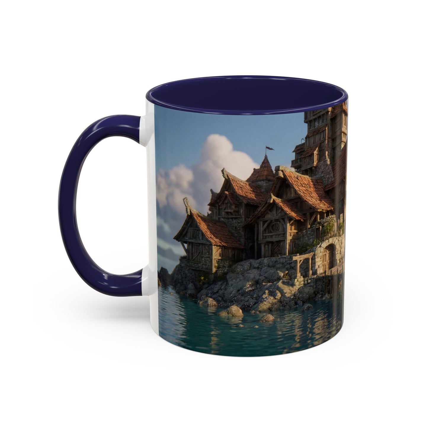Harbor's Whisper Accent Coffee Mug (11, 15oz) – Sunset Village by the Sea