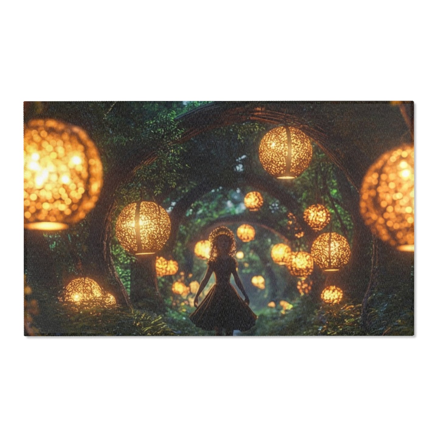Lantern Grove Area Rug – Whispering Path Through Ancient Trees