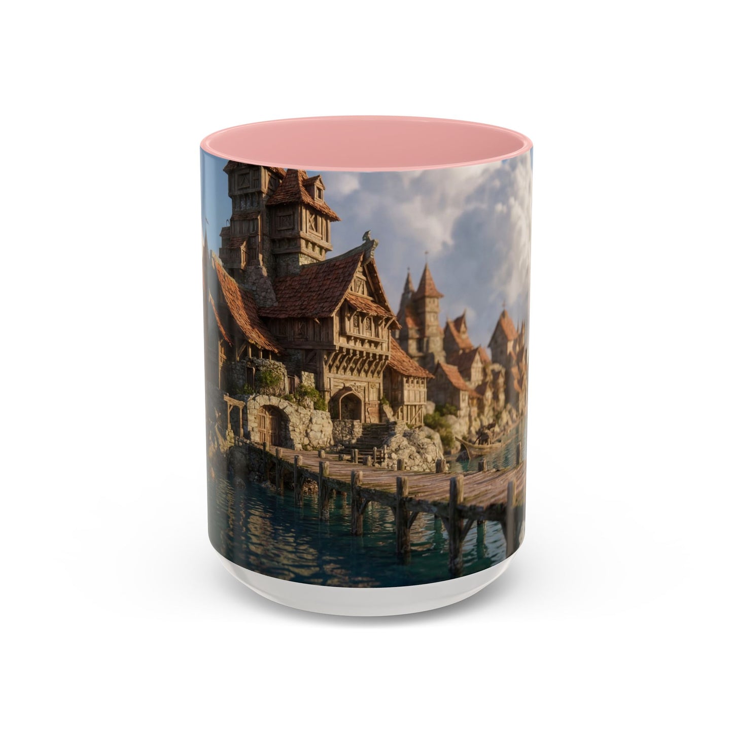 Harbor's Whisper Accent Coffee Mug (11, 15oz) – Sunset Village by the Sea