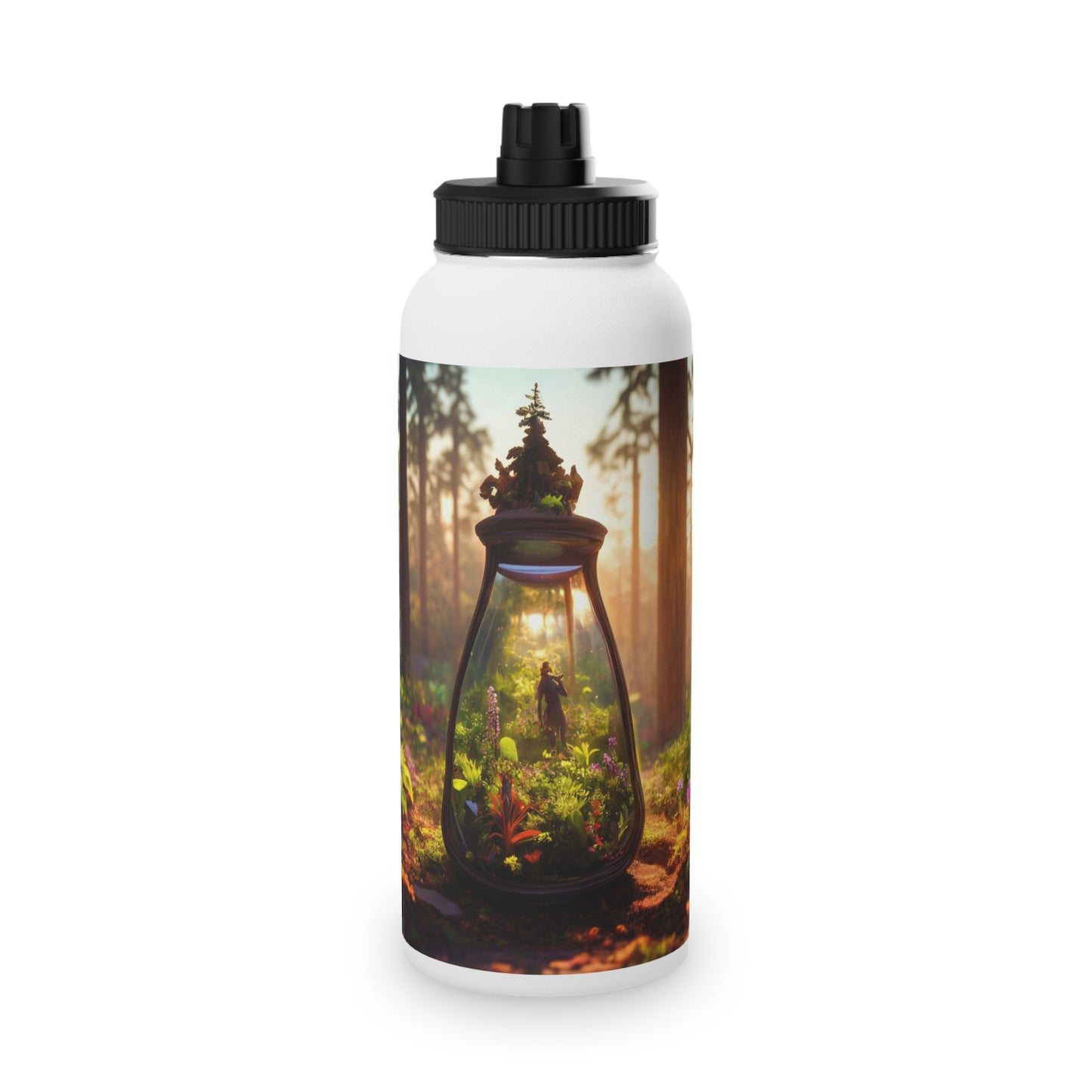 Pocket Forest Terrarium Water Bottle – Sunlit Sanctuary in Your Hands