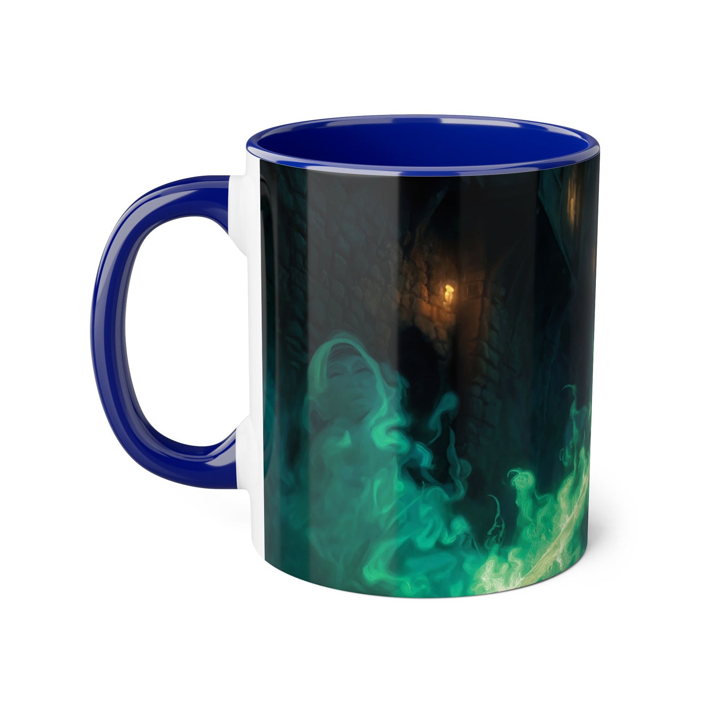 Glimmerblade Elf Warrior Mug – Glowing Green Sword Alley Guardian