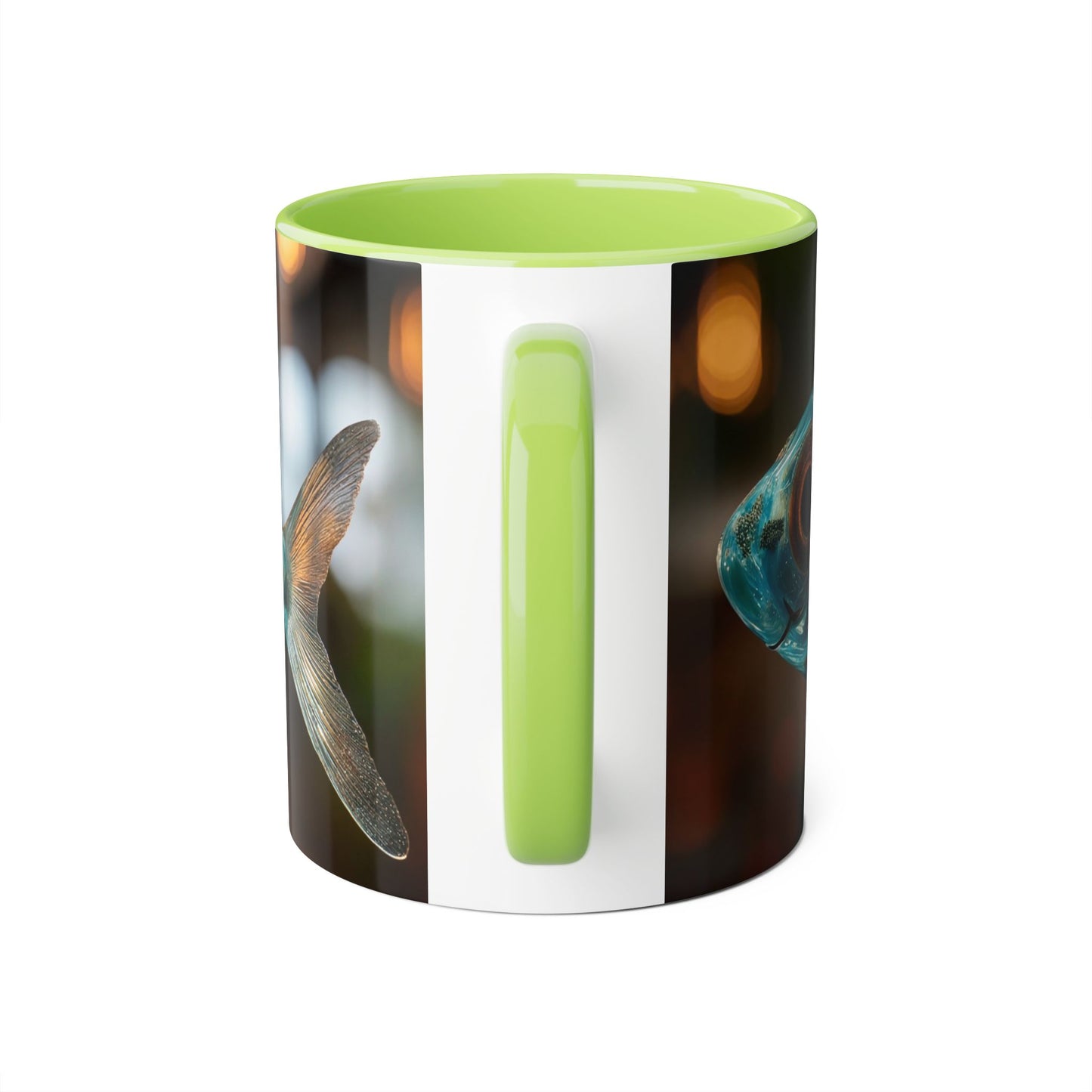 Whispering Forest Fish Mug – Bioluminescent Haven, 11oz