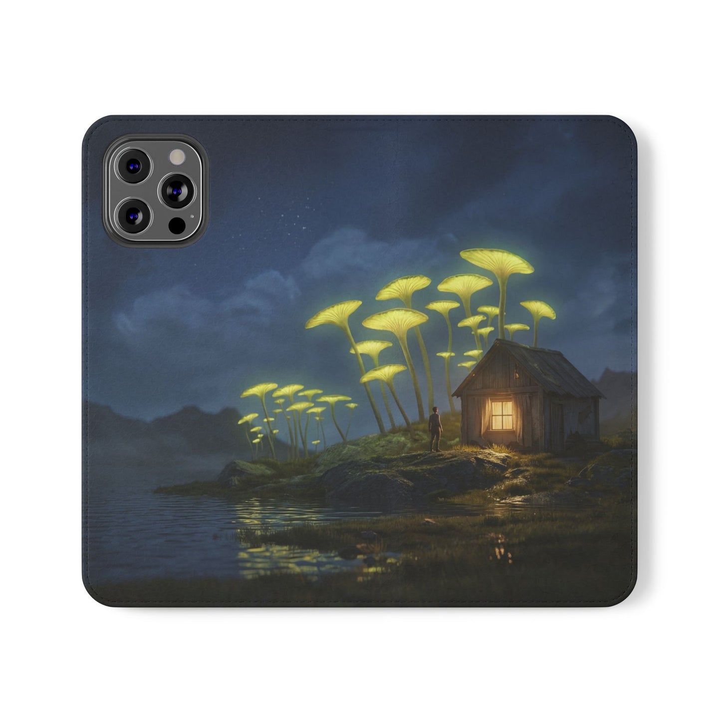 Glowing Mushroom Cottage Flip Cases – Whispering Grove Nightlight