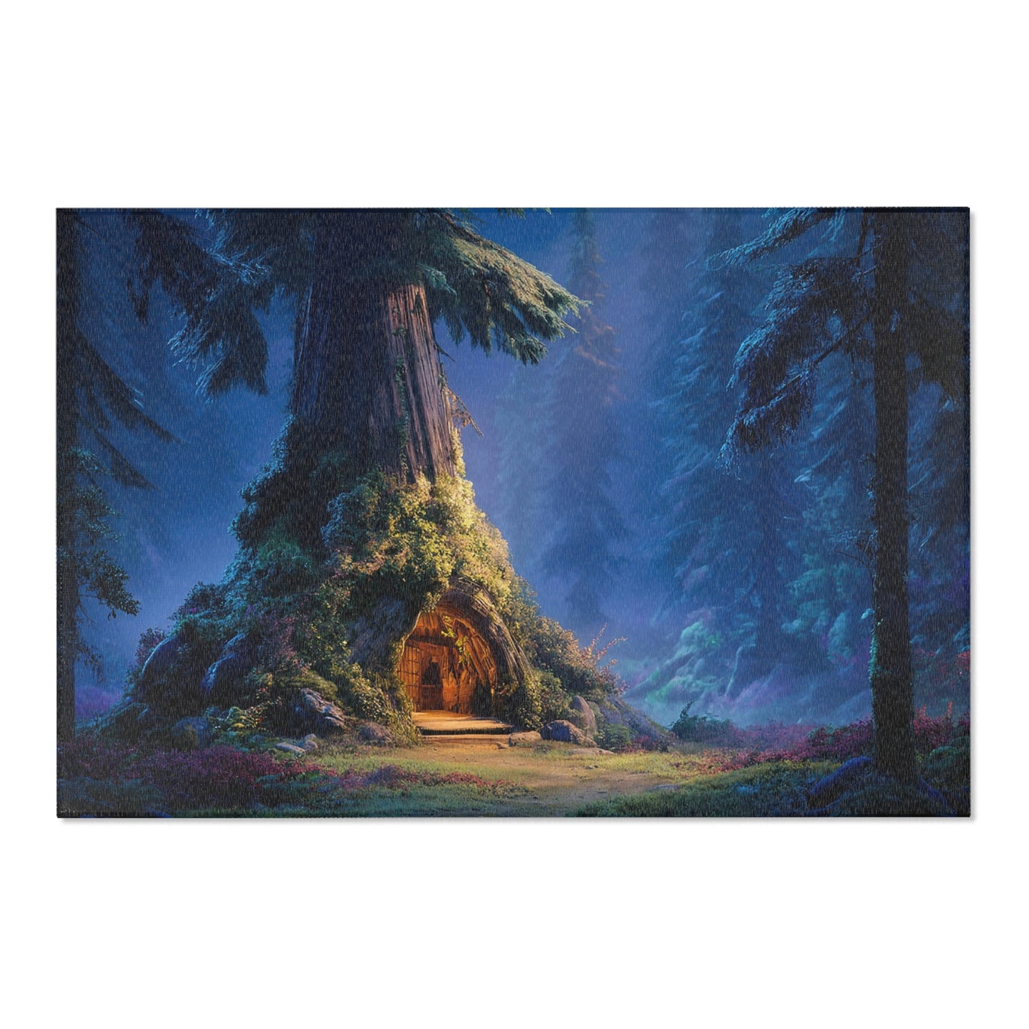 Ancient Treehouse Hideaway Area Rug – Twilight Grove Sanctuary