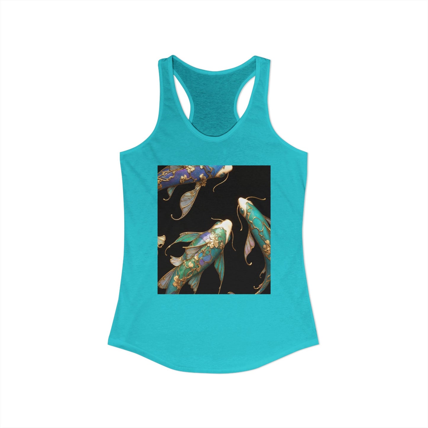 Gilded Koi Women's Ideal Racerback Tank – Aquatic Jewel Garden