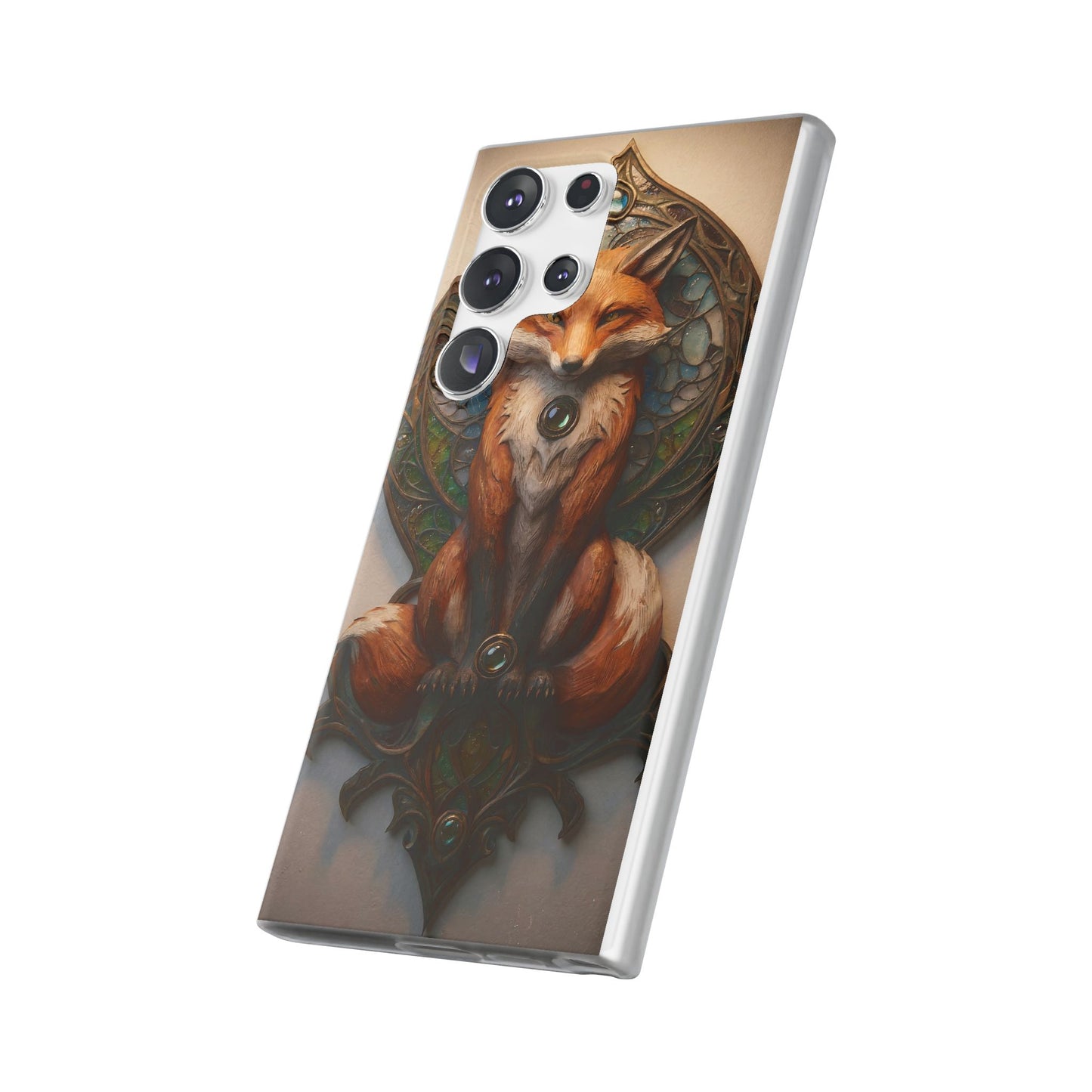 Fox Sentinel Flexi Cases – Amber Glaze and Stained Glass Reverie