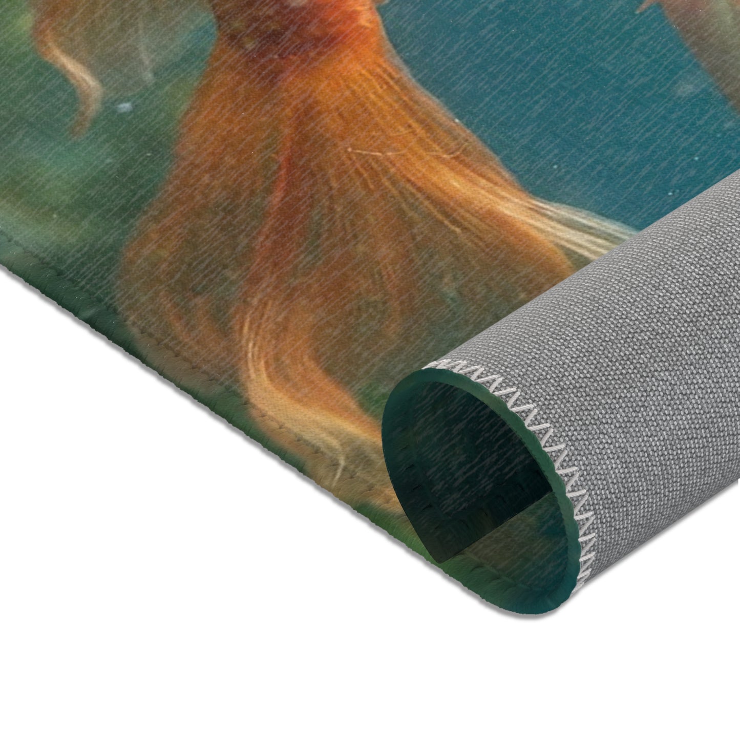 Golden Comet School Rug – Liquid Light Beneath the Water