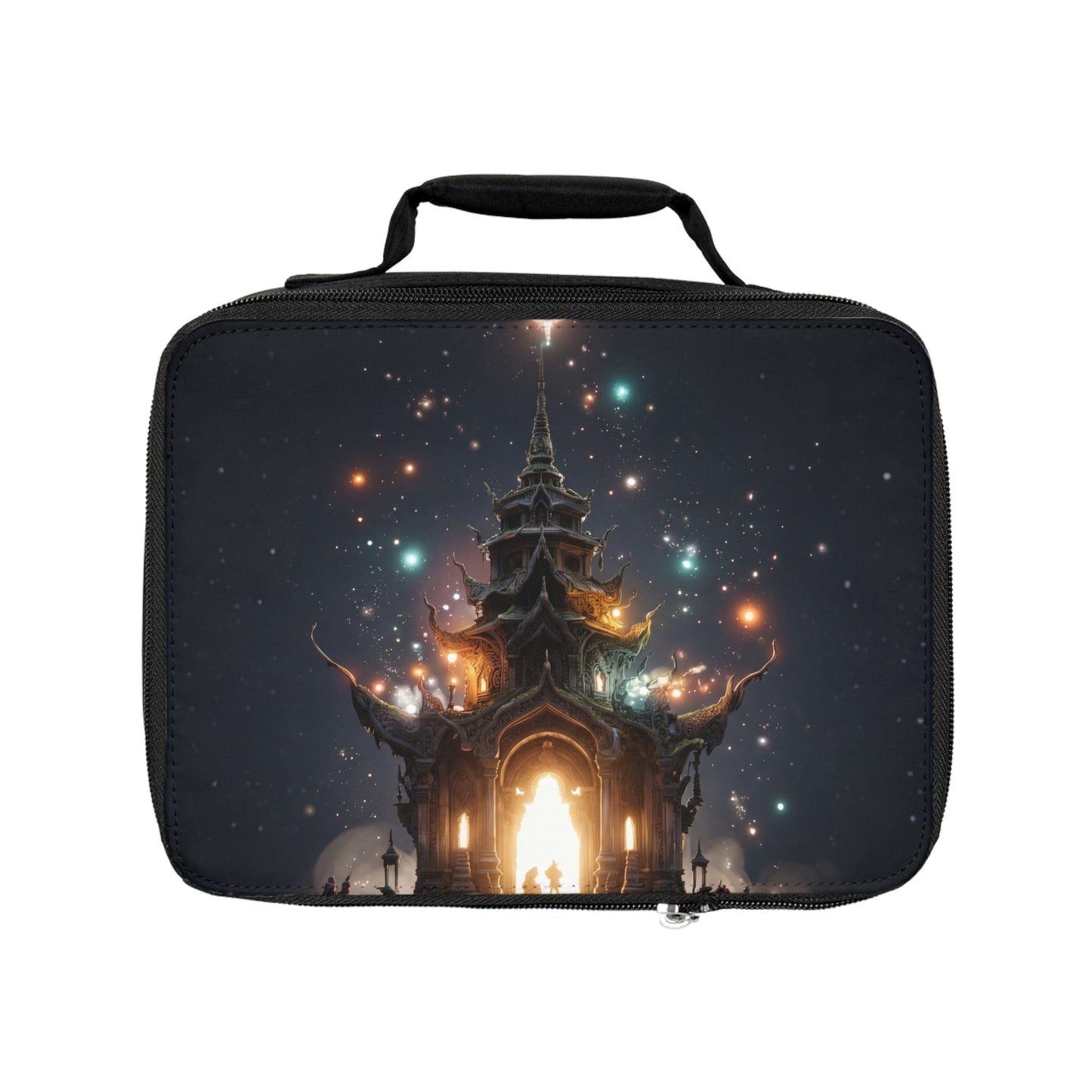 Celestial Temple Lunch Bag – Gateway to the Starlit Threshold