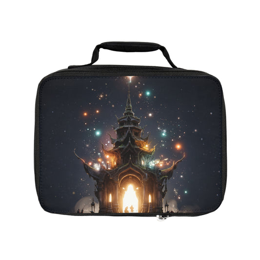 Celestial Temple Lunch Bag – Gateway to the Starlit Threshold