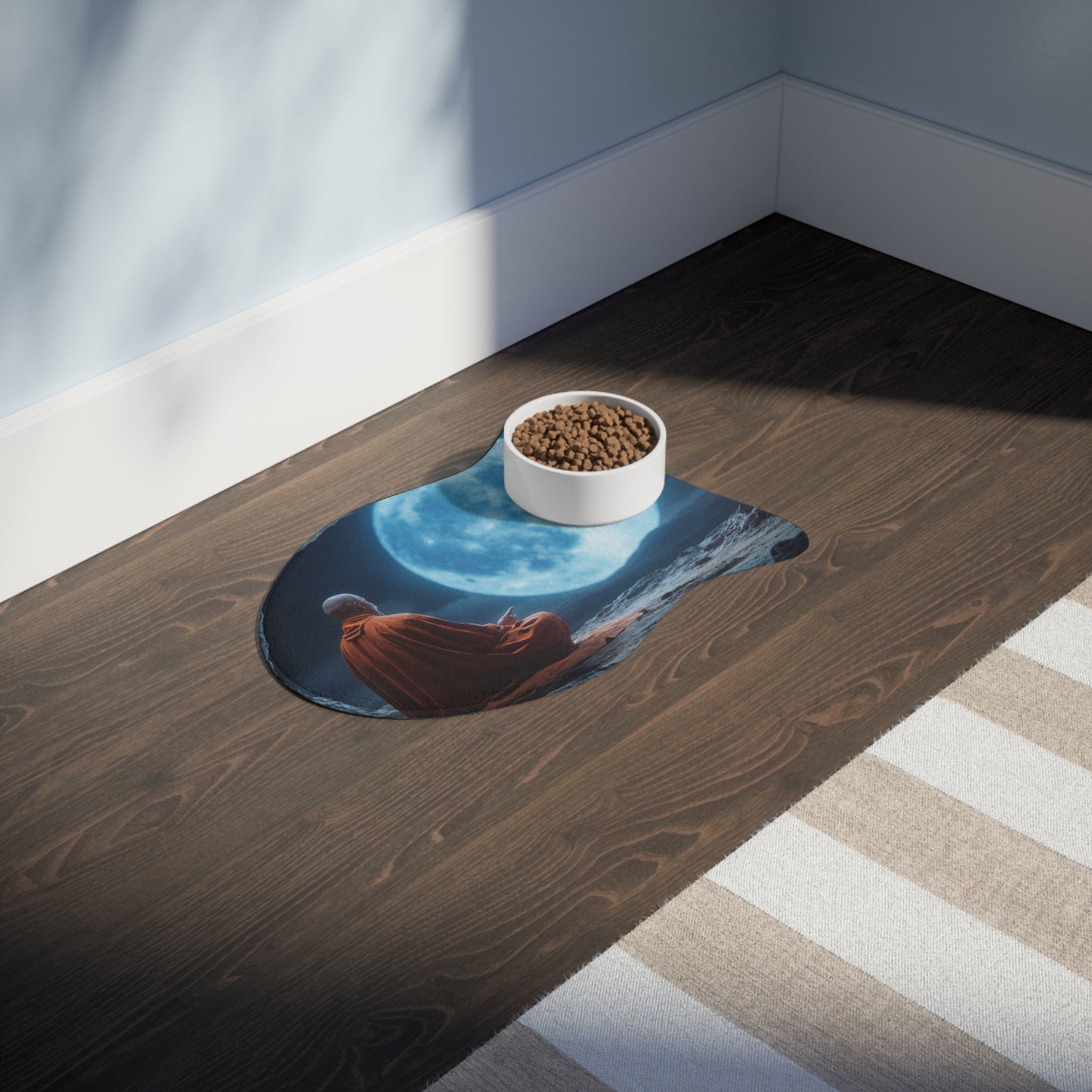 Moonlit Meditation Mat – Serene Cave Glow Design