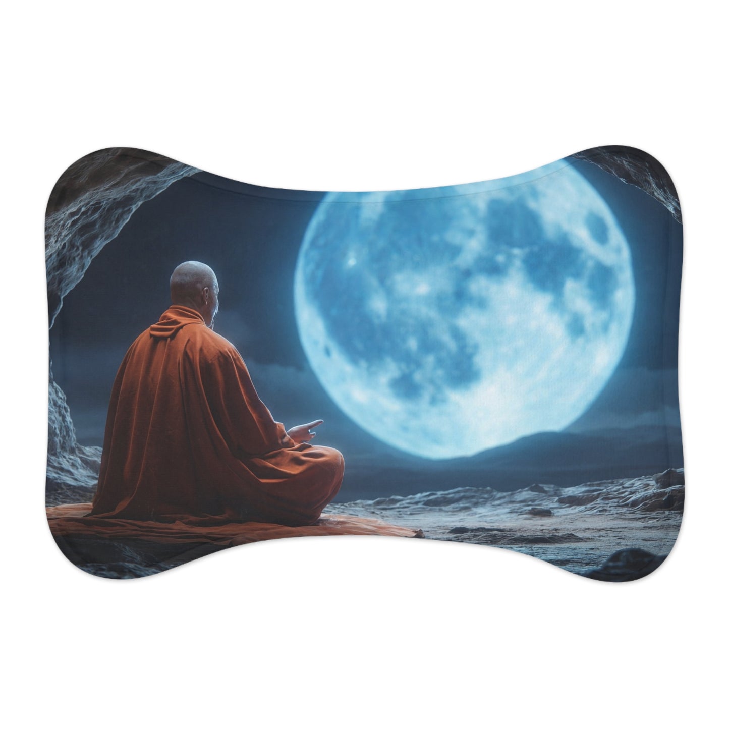 Moonlit Meditation Mat – Serene Cave Glow Design