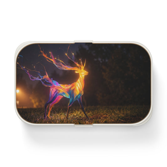 Prism Deer Bento Lunch Box – Twilight Rainbow Guardian